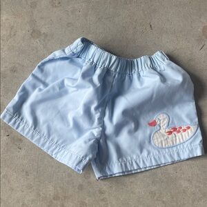 The Beaufort Bonnet Company Light Blue Duck Appliqué Shorts